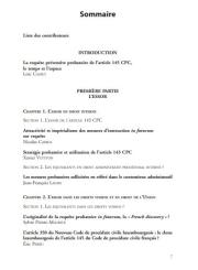 La requête préventive probatoire de l’article 145 CPC