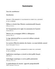 Annuaire 2023 du droit de la sécurité et de la défense