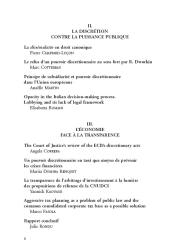 La discretion